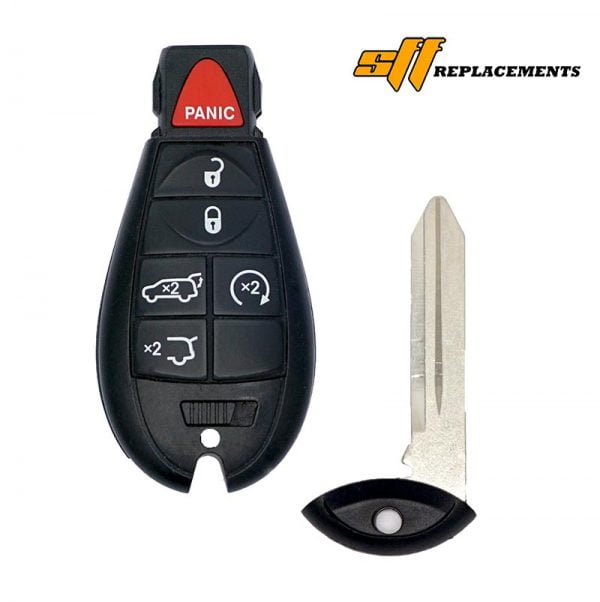 2008-2013 REPLACEMENT JEEP GRAND CHEROKEE COMMANDER 6B FOBIK STYLE KEYLESS REMOTE FOB IYZ-C01C