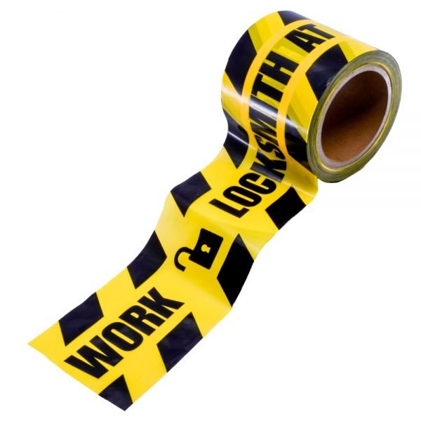 CAUTION TAPE - "LOCKSMITH AT WORK" (ACT)