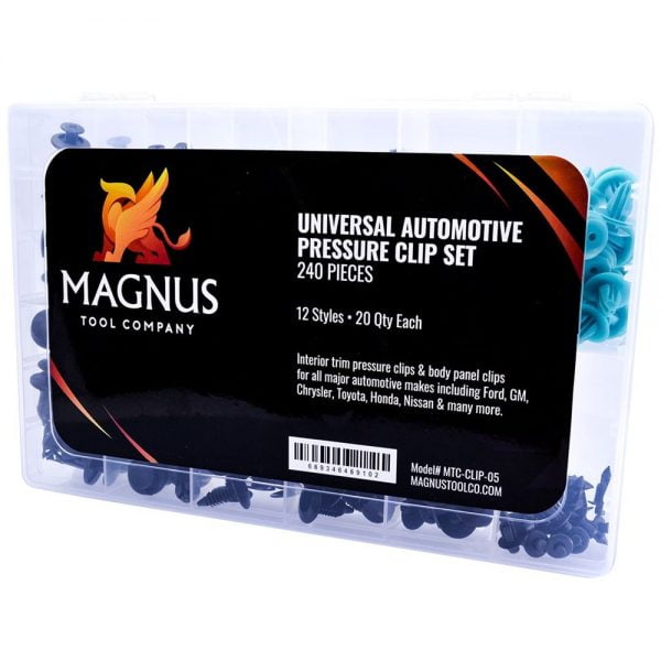 240PC UNIVERSAL AUTOMOTIVE PRESSURE CLIP SET BY MAGNUS