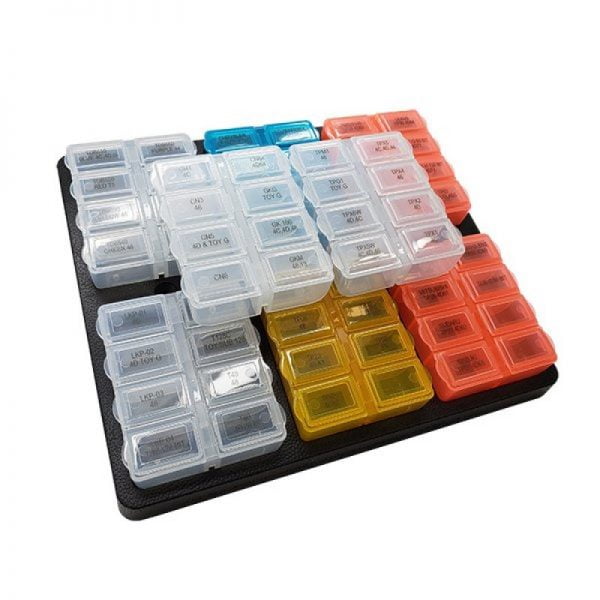 TRANSPONDER CHIP ORGANIZER - INCLUDES 8 EMPTY CASES BY GTL