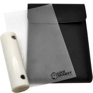 LATCH SHIM W/ HANDLE & 4 REPLACEMENT SHIMS MK240 BY LOCK MONKEY