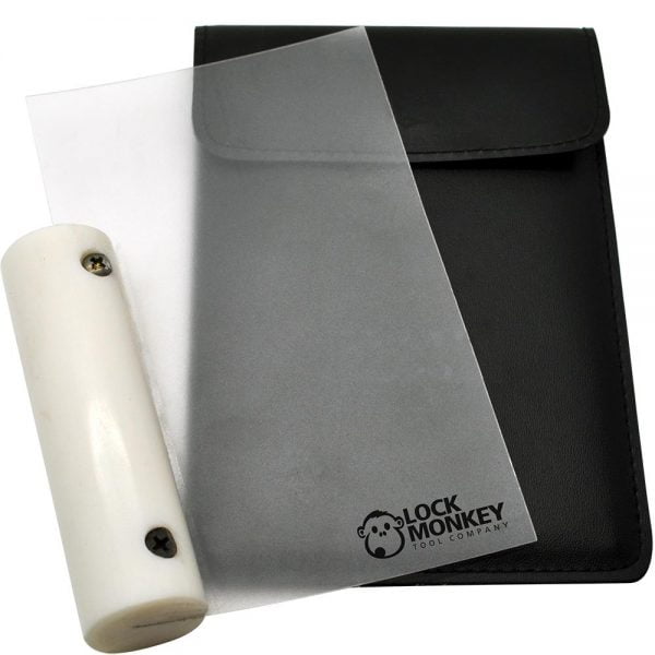 LATCH SHIM W/ HANDLE & 4 REPLACEMENT SHIMS MK240 BY LOCK MONKEY