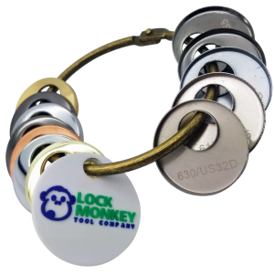 LOCK HARDWARE FINISHING RING 12PCS SAMPLE PACK MK350 BY LOCK MONKEY