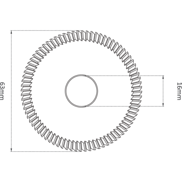 HSS M35 63mm (45°) ANGLE MILLING CUTTER - Image 2