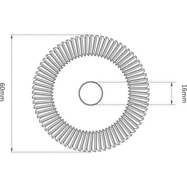 HSS M35- COATING 60mm (40°) ANGLE MILLING CUTTER - Image 2