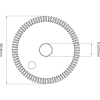 HSS M35 60.4mm (40°) ANGLE MILLING CUTTER - Image 2