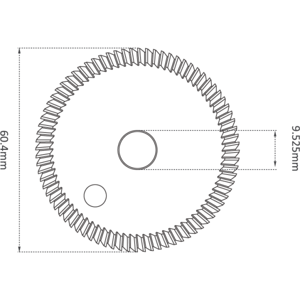 HSS M35 60.4mm (40°) ANGLE MILLING CUTTER - Image 2