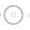 HSS M35 60mm (80°) ANGLE MILLING CUTTER - Image 2