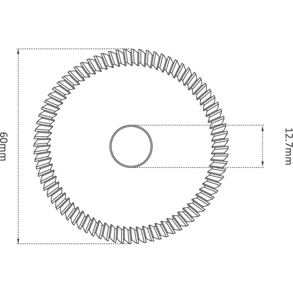 HSS M35 60mm (80°) ANGLE MILLING CUTTER - Image 2