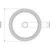 HSS M35 60.4mm (80°) ANGLE MILLING CUTTER - Image 2