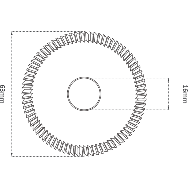 HSS M35 63mm (84°) ANGLE MILLING CUTTER - Image 2