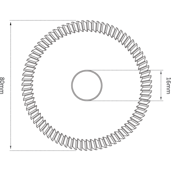 80mm (80°) ANGLE MILLING CUTTER FOR ILCO SILICA JMA - Image 2