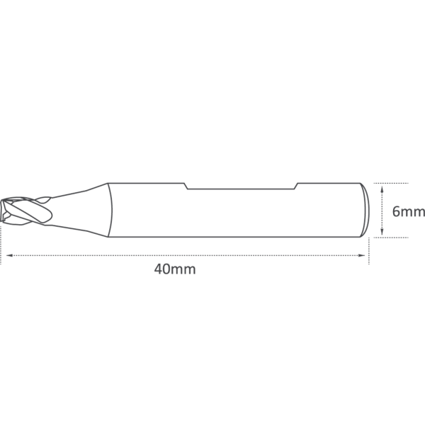 2mm 4 FLUTES END MILL CUTTER FOR JMA/SILCA - Image 3