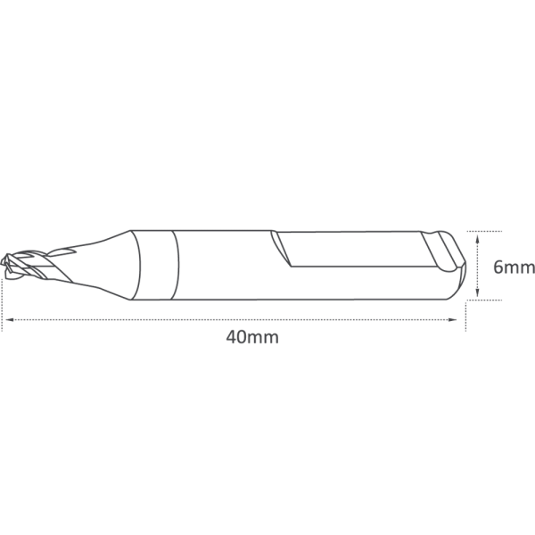 3mm END MILL CUTTER FOR KEYLINE 994 - Image 3