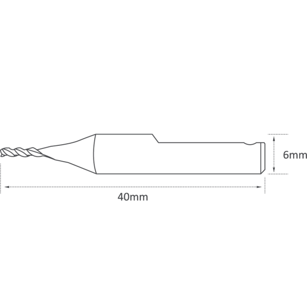 1.5mm END MILL CUTTER FOR KEYLINE 994 (A, F and G Jaw) - Image 3