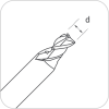 2mm END MILL CUTTER FOR KEYLINE NINJA/VERSA - Image 2