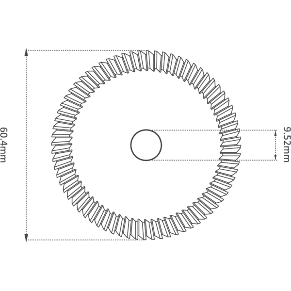HSS M35 60.4mm (84°) ANGLE MILLING CUTTER - Image 2