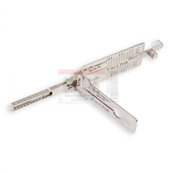 ORIGINAL LISHI HU198 FORD 2017 NEW KEYWAY 2-IN-1 PICK - ANTI-GLARE