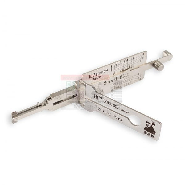 ORIGINAL LISHI HU71 LAND ROVER / SCANIA 2-IN-1 PICK -DECODER - ANTI GLARE