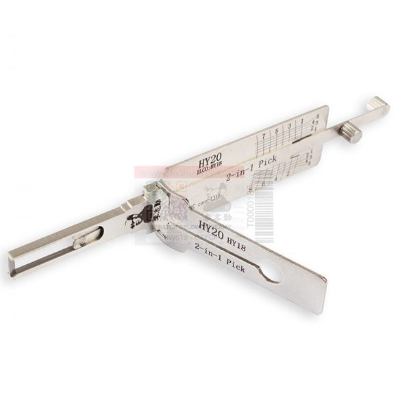 ORIGINAL LISHI HYUNDAI HY20 HY18 2-TRACK 8 CUT HIGH SECURITY 2-IN-1 PICK - DOOR/TRUNK