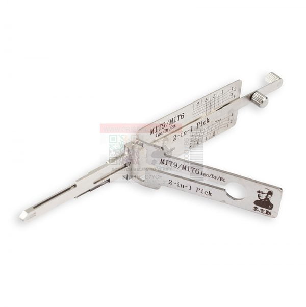 ORIGINAL LISHI MIT9 MIT6 MITSUBISHI 2-IN-1 PICK TWIN LIFTER - IGNITION/DOOR/TRUNK - ANTI GLARE