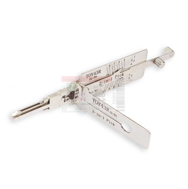 ORIGINAL LISHI TOY43R B108 B110 - 2-IN-1 PICK -DOOR/TRUNK - ANTI GLARE