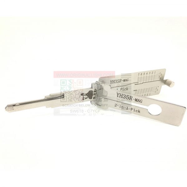 ORIGINAL LISHI YH35R FOR YAMAHA IGNITION WITH MAGNETIC GATE 2-IN-1 PICK - ANTI GLARE