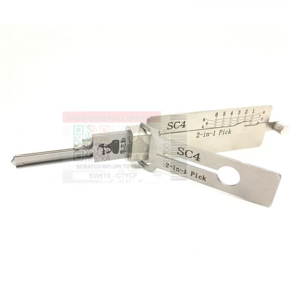 ORIGINAL LISHI 2-IN-1 TOOL SC4 FOR SCHLAGE LOCKS - ANTI-GLARE