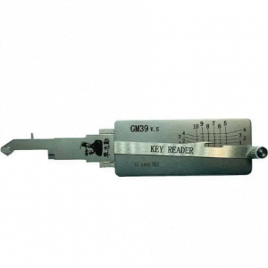 ORIGINAL LISHI DECODER KEY READER V.5 FOR GM39 DOOR LOCKS WITH SIDEBAR - ANTI GLARE