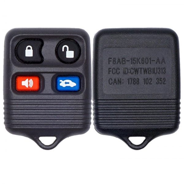 1998-2004 FORD LINCOLN MERCURY 4B KEYLESS ENTRY REMOTE FOB TRANSMITTER GREY CWTWB1U343