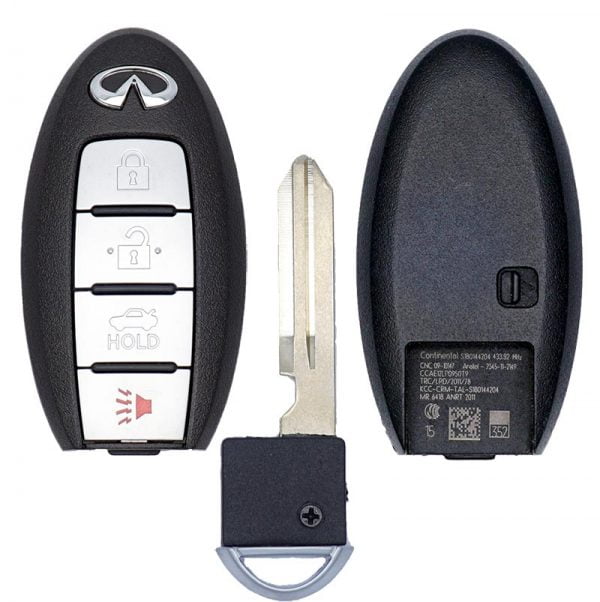 2016-2020 INFINITI Q50 Q60 4B SMART KEYLESS PROXIMITY REMOTE FOB TRANSMITTER S180144204