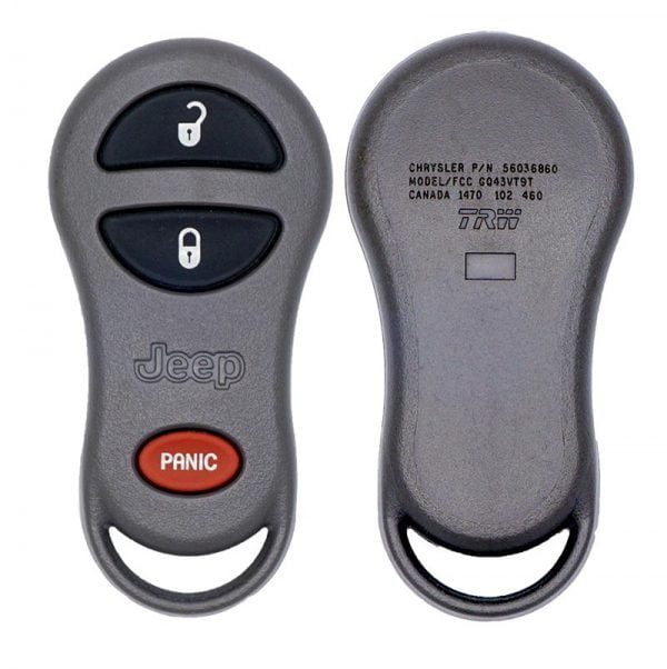 1999-2004 JEEP CHEROKEE GRAND CHEROKEE REMOTE FOB 3B GQ43VT9T 56036860
