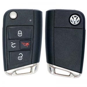 2018-2020 VOLKSWAGEN 4B FLIP KEY KEYLESS ENTRY REMOTE TRANSMITTER NBGFS125C1 W/ COMFORT ACCESS