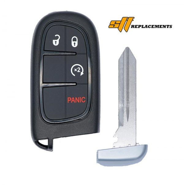 2014-2021 REPLACEMENT 4B SMART KEYLESS PROXIMITY REMOTE FOB FOR JEEP CHEROKEE GQ4-54T 68105078