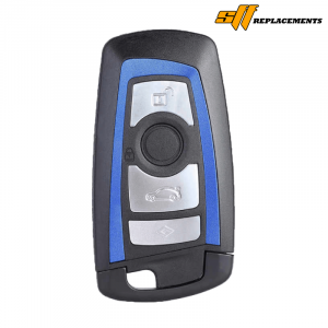 2009-2014 REPLACEMENT 4B SMART KEYLESS PROXIMITY REMOTE FOB TRANSMITTER FOR BMW F-SERIES YGOHUF5767 (BLUE)