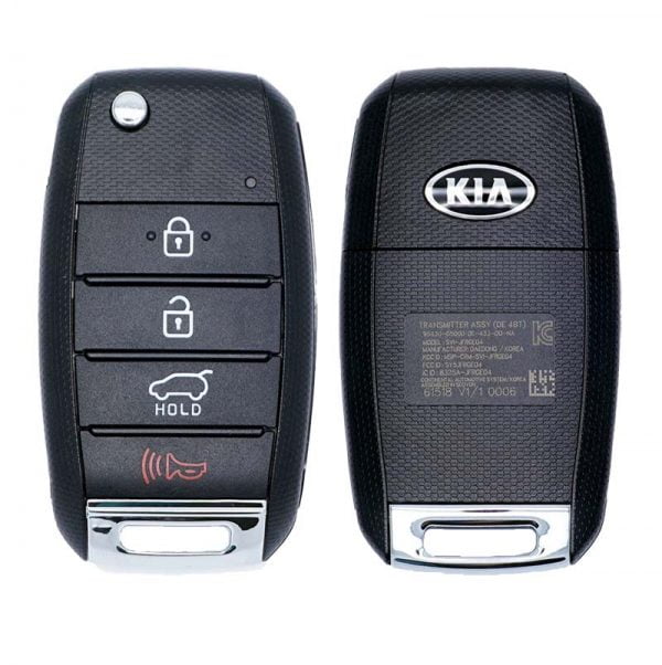 2017-2019 KIA NIRO 4B FLIP KEY REMOTE FOB TRANSMITTER 95430-G5000 SY5JFRGE04 (DE 4BT)
