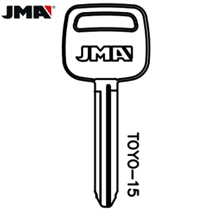 JMA TOYOTA 8 CUT TR47 BRASS METAL TEST KEY PACK OF 10