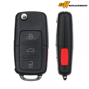 1998-2001 REPLACEMENT 4B FLIP KEY KEYLESS ENTRY REMOTE TRANSMITTER FOR VOLKSWAGEN 1J0959753T NBG8137T