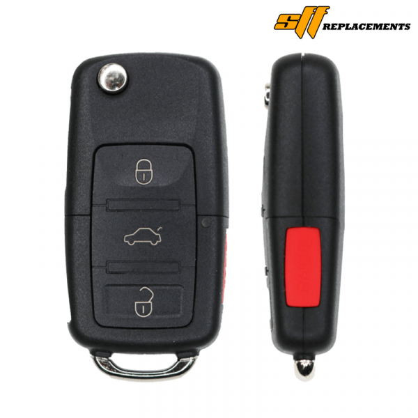 1998-2001 REPLACEMENT 4B FLIP KEY KEYLESS ENTRY REMOTE TRANSMITTER FOR VOLKSWAGEN 1J0959753T NBG8137T