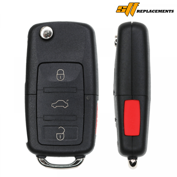 2002-2006 REPLACEMENT 4B FLIP KEY KEYLESS ENTRY REMOTE TRANSMITTER FOR VOLKSWAGEN 1J0959753AM NBG735868T