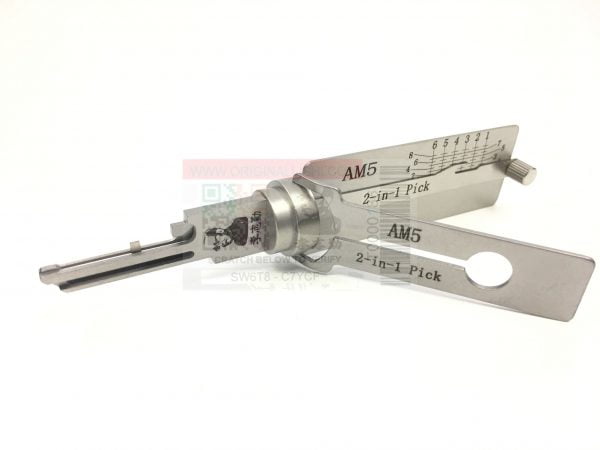 ORIGINAL LISHI 2 IN 1 PICK FOR AMERICAN LOCK PADLOCKS AM5 - ANTI-GLARE