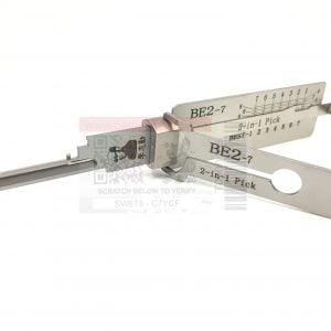 ORIGINAL LISHI 2-IN-1 RESIDENTIAL TOOL BE2 FOR BEST A KEYWAY 7-PIN - ANTI-GLARE
