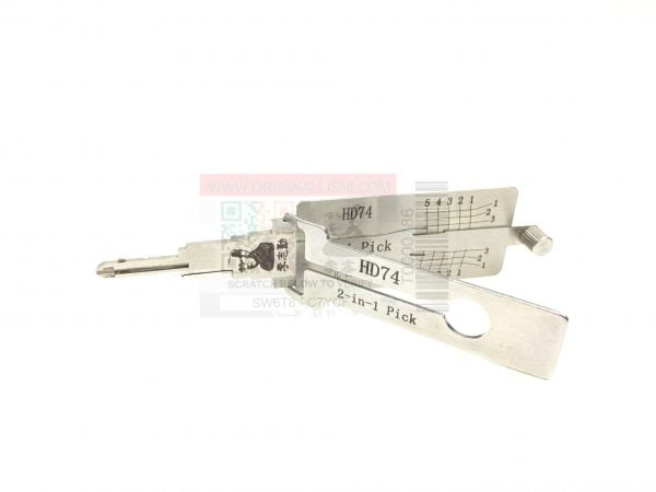ORIGINAL LISHI HONDA HD74 / HON31R 2-IN-1PICK/DECODER  - ANTI-GLARE