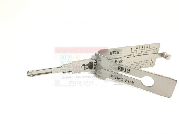 ORIGINAL LISHI KAWASAKI KW18/KA33 2-IN-1PICK/DECODER - ANTI-GLARE