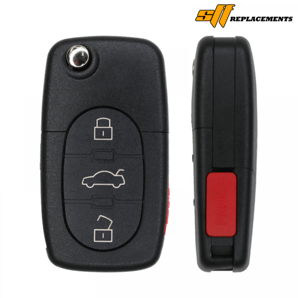 1997-2005 REPLACEMENT 4B FLIP KEY REMOTE TRANSMITTER FOR AUDI MYT8Z0837231 4D0837231M