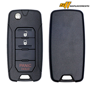 2015-2019 REPLACEMENT 3B KEYLESS FLIP REMOTE FOB TRANSMITTER FOR JEEP FIAT 2ADFTFI5AM433TX