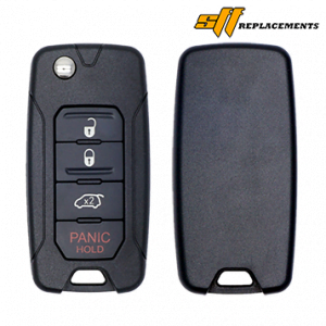 2015-2019 REPLACEMENT 4B KEYLESS FLIP REMOTE FOB TRANSMITTER FOR JEEP FIAT 2ADFTFI5AM433TX