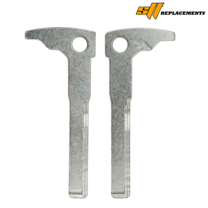 Two silver metal keys with round holes near the top, placed side by side on a white background; SIF Replacements logo in the corner.