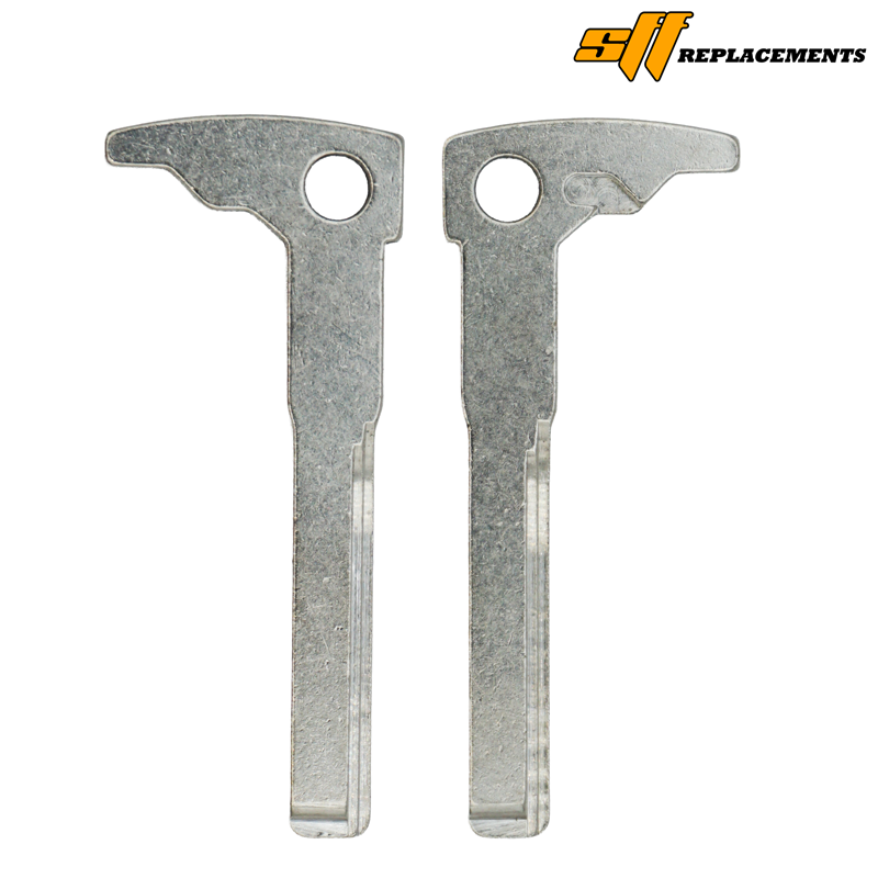 20290 - SFFobs Inc. Two silver metal keys with round holes near the top, placed side by side on a white background; SIF Replacements logo in the corner.