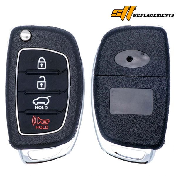 2013-2016 REPLACEMENT 4B FLIP REMOTE FLIP KEY FOB TRANSMITTER FOR HYUNDAI SANTA FE TQ8-RKE-3F04 95430-4Z100